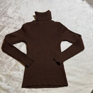 SHEIN brown  Turtleneck Sweater for girls size S